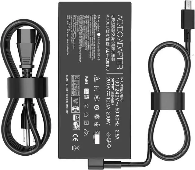 Main image of 200W Charger Fit for Asus Zephyrus G16 2024 2025 GU605 GU605MU GU605MV GU605MZ GU605MY GU605CX i7 i9 Ultra 7 9 RTX 4060 4070 4080 4090 5070 5080 ADP200JB D A20200P1A ADP200JB K Laptop