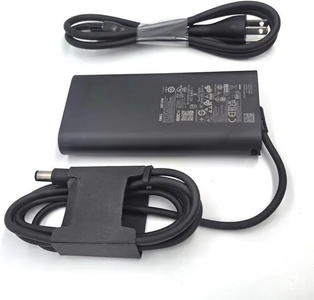 Alt view image 3 of 5 - Genuine 180W Dell GaN Slim Power Adapter Compatible with Dell Precision 7670 7680 7770 7780 7510 7520 7530 7540 7550 7560 M4600 M4800 M4700 Mobile Workstation Laptop PC Power Supply Cord Charger Cable