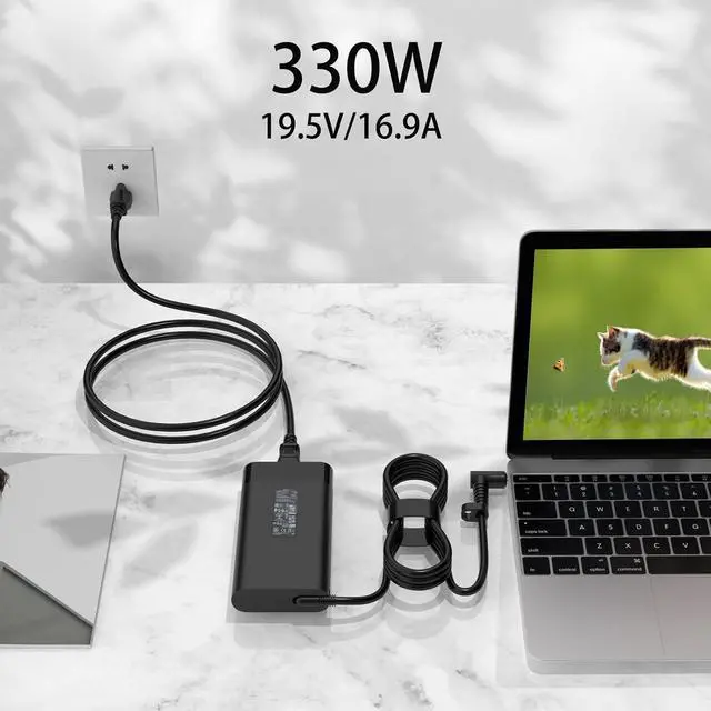 Alt view image 7 of 7 - 330W Charger Compatible with HP OMEN 16 17 MAX Fury 18