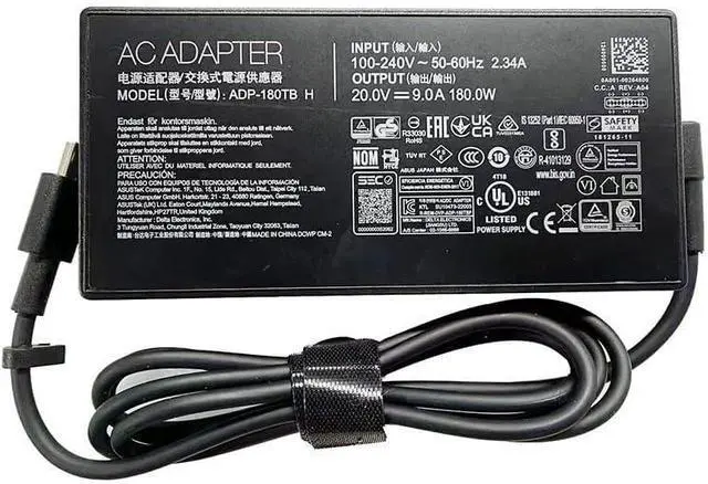 Main image of 20V 9A 180W Rectangle Conn AC Adapter Power Charger ADP-180TB K Compatible for ASUS ROG Zephyrus G14