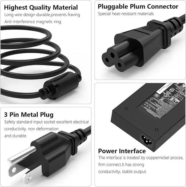Alt view image 4 of 7 - 180W Adapter fit for MSI Bravo 15 17 Pulse GL66 GL76 Thin 15 17 A17-180P4B