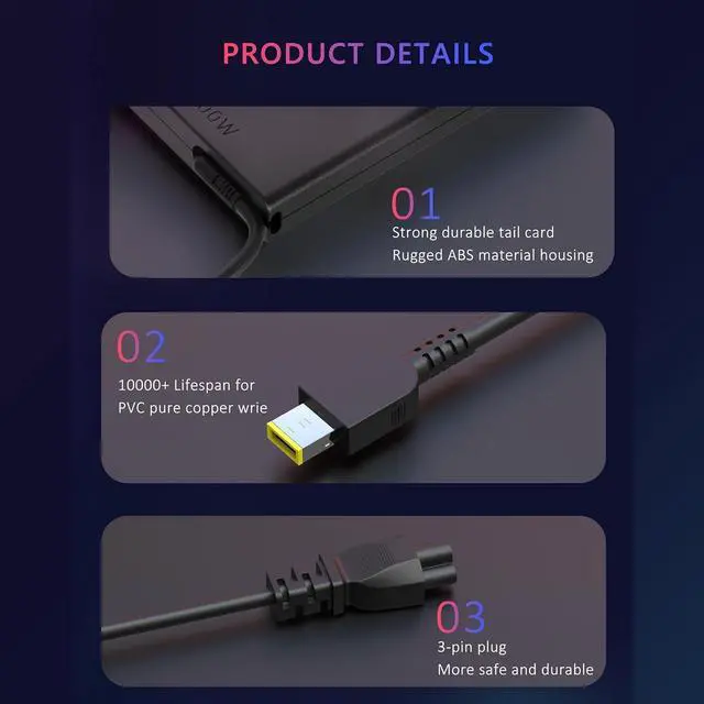 Alt view image 6 of 7 - 2026 New 300W Ac Adapter Compatible with Lenovo Legion