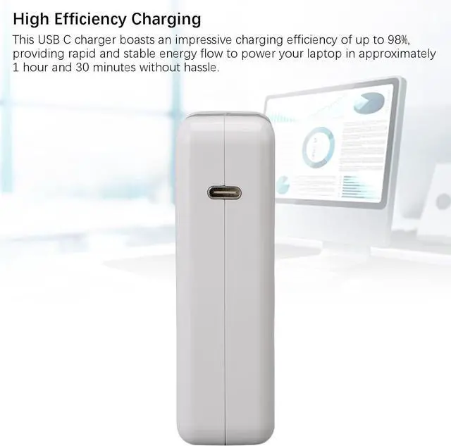 Alt view image 7 of 7 - Tangxi 140W USB C, Type C Super with 5.9FT Charging Cord, Universal USB Wall Block for Interface Laptops, Tablets, Smartphones (White)