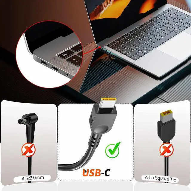 Alt view image 2 of 7 - 140W 28V 5A USB C AC Laptop Charger Compatible with Lenovo Laptop