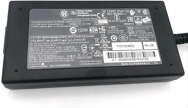Alt view image 2 of 6 - Genuine Original for HP 120W 19.5V 6.15A AC Adapter Compatible 644699-001 645156-001