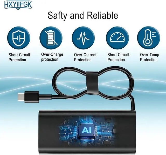 Alt view image 4 of 7 - 165W USB-C Replacement Laptop Charger Compatible with Dell Precision 5680