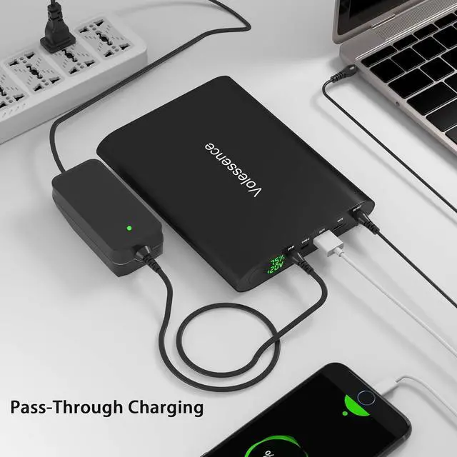 Alt view image 4 of 7 - 50000mAh Power Bank Multi DC 5/8.4/9/12/16/20V Output for Laptop