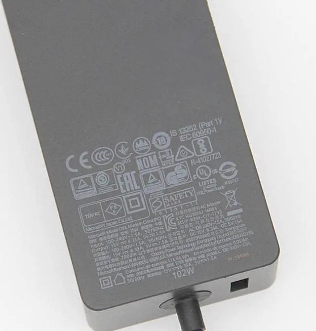 Alt view image 2 of 4 - 15V 6.33A USB 5V 1.5A 102W AC Charger Compatible with Microsoft Surface Book Surface Book 2 Surface Pro 3 Pro 4 A1798 1798 6NL-00001 Laptop Power Supply Adapter Cord