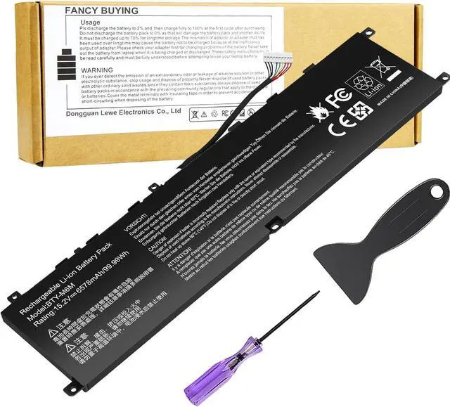 Main image of BTY-M6M 4ICP8/35/142 Laptop Battery for MSI GS66 Stealth 10SE 10SF 11UE 11UH GE66 Raider 10UG 11UG GE76 for Dragon Tiamat 11UH WS66 10TM 11UMT 11UKT for Raider 11UG GE76 11UE 55R G6 430 440 445 G7