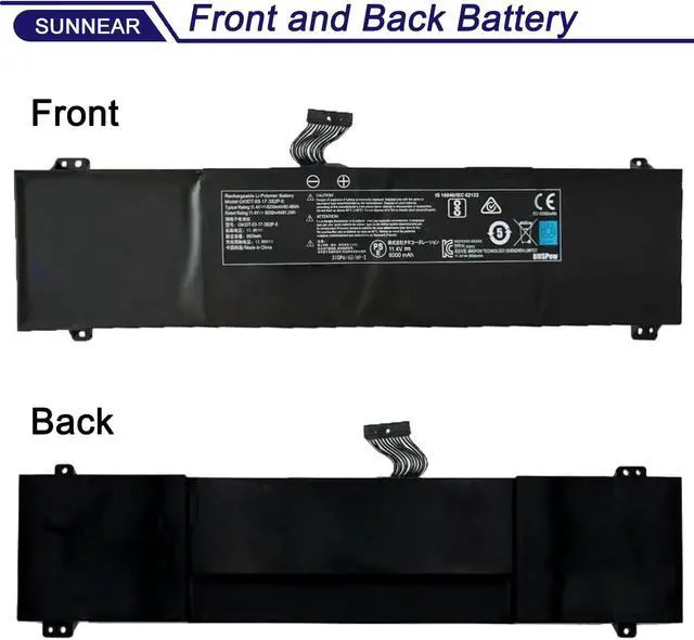 Alt view image 3 of 7 - GKIDT-03-17-3S2P-0 Laptop Battery for Adata XPG Xenia 15 Schenker XMG
