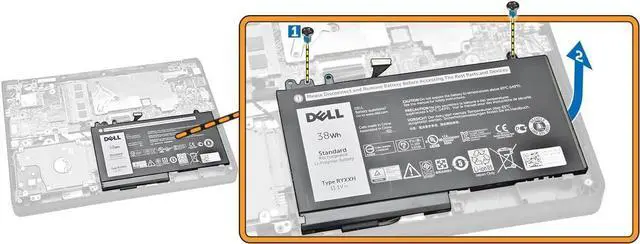 Alt view image 3 of 3 - DELL RYXXH 11.1V 38Wh 3-Cell Standard Rechargeable Lithium Laptop Battery for DELL Latitude 3150,3160 Latitude E5250/5250, E5450/5450, E5550/5550 Series Notebook
