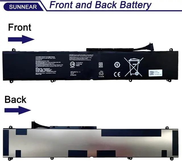 Alt view image 3 of 6 - 95.2Wh RC30-0483 Laptop Battery for Razer Blade 16" RZ09-0483x RZ09-0510x
