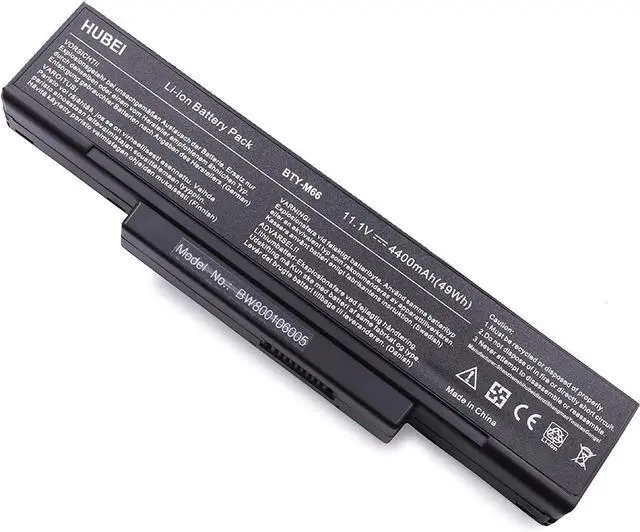 Main image of Hubei 11.1V 4400mAh BTY-M66 Replacement Battery for MSI CR400 CR400X CR420 CR420X CX410 CX420 CX420MX CX420X EX400 EX400X EX410 EX460 EX460X EX465 EX465X EX600 EX600X EX610