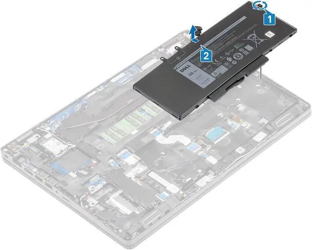 Alt view image 4 of 7 - DELL 4GVMP 7.6V 68Wh 4-Cell Rechargeable Battery For Dell Latitude 5400, 5500,Precision 3540,Inspiron 7590 2-in-1,Inspiron 7591 2-in-1,Inspiron 7791 2-in-1 (Can't work for Inspiron 7590 and 7591)