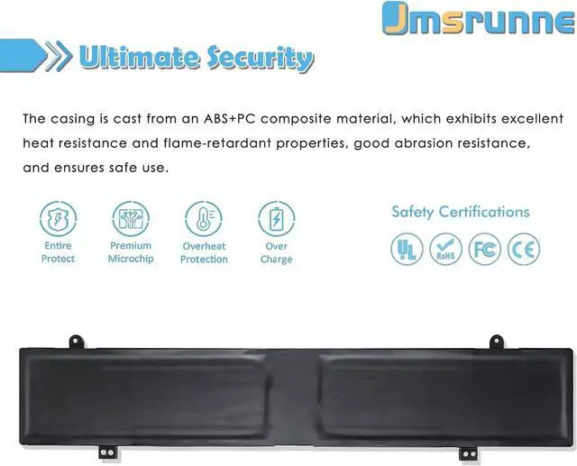 Alt view image 4 of 7 - C41N2109 90Wh Laptop Battery Replacement for Zephyrus M16 GU604VZ GU604VI GU604VY ROG Flow X16 GV601 Strix G18 G814J Strix Scar 16 G634J Strix G16 G614J Strix Scar 18 G834J series 0B200-04200000