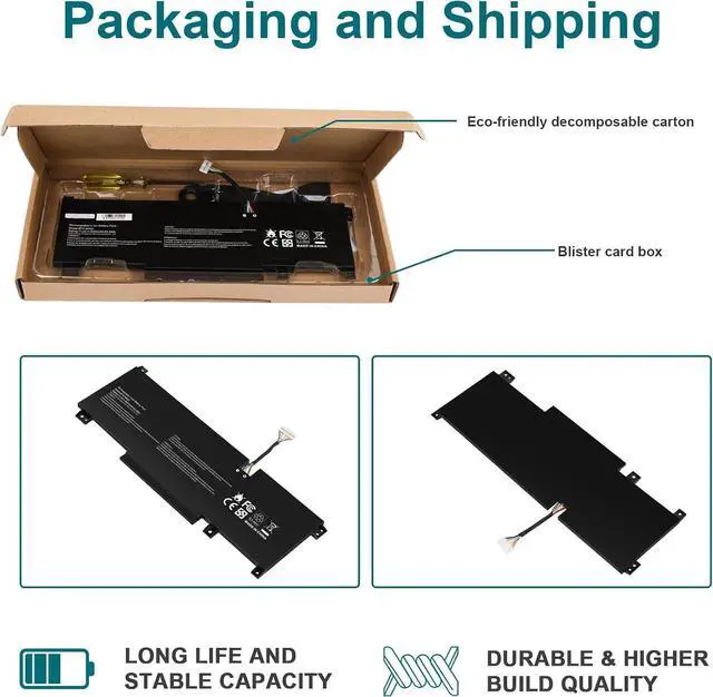 Alt view image 7 of 7 - TREE.NB BTY-M492 Laptop Battery Replacement for MSI WF66 WF76 11UI 11UJ Katana GF66 11UD 12UG 12UX GF76 11UE 12UD Crosshair 15 17 A11UCK A11UDK A11UEK Sword 15 A11U A11UD Pulse