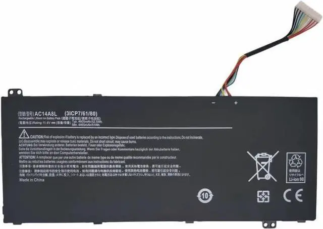 Main image of Batterymarket New AC14A8L Replacement Battery Compatible with Acer V15 Nitro Aspire VN7-571 VN7-591 VN7-571G VN7-791G VN7-791 Series 11.4V 52.5Wh