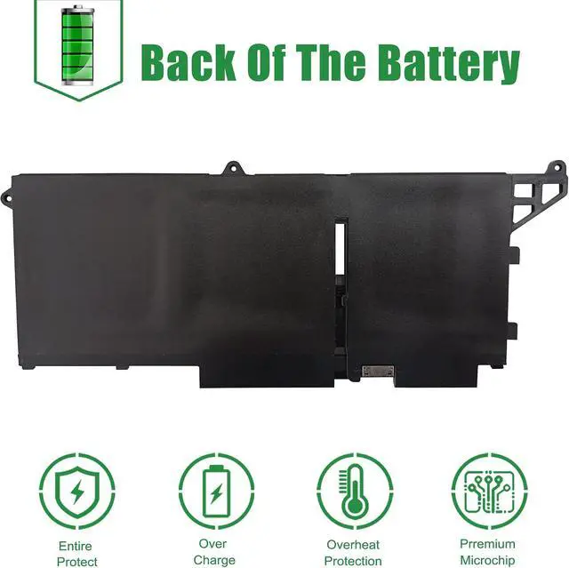 Alt view image 6 of 6 - 293F1 CPX-51R71 41Wh Laptop Battery Replacement for Dell Latitude 5330 5430 5530 7330 7430 7530 Precision 3570 Series Notebook 051R71 51R71 Black 11.25V 3467mAh