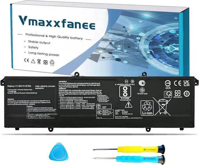 Main image of 42Wh C31N2201 Laptop Battery Replacement for ASUS Vivobook 15 X1504ZA X1504VA Go 15 E1504FA E1504GA 16 M1605YA X1605EA 14 OLED X1405VA 14X X1403VA 15X M3604YA M3504YA 16X M3604YA TN3604YA K3604VA