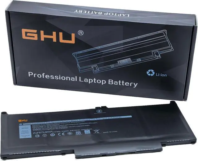 Alt view image 2 of 5 - GHU MXV9V Laptop Battery 60Wh Replacement for Dell Latitude 5300 5310 7300 7400 Inspiron 7300 7306 2-in-1, 5VC2M 05VC2M 829MX 0829MX P96G P97G