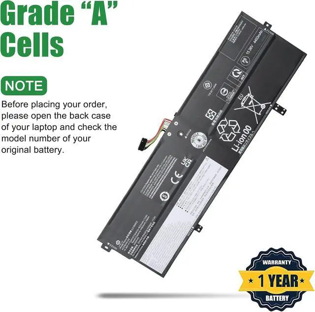Alt view image 3 of 5 - L21B4PE2 SB11F38373 5B11F38379 Laptop Battery Replacement for Lenovo IdeaPad Yoga 7 16IAP7 14IAL7 14ARB7 Series L21L4PE0 SB11F38382 5B11F38372 L21M4PE3 SB11F38368 5B11F38367 15.36V 71Wh
