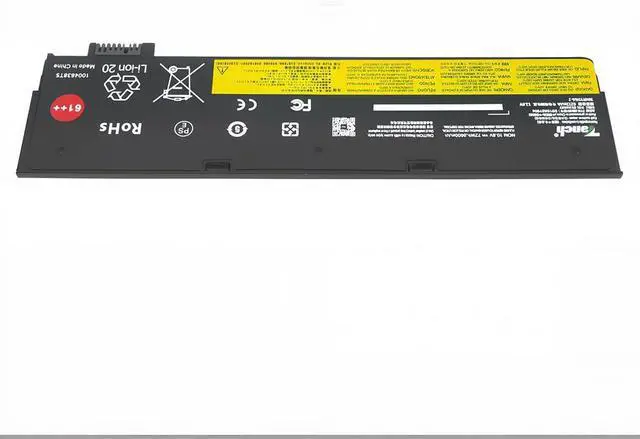 Alt view image 2 of 6 - SB10K97584 01AV452 SB10K97585 Laptop Battery for Lenovo Thinkpad T580 T480 P52S 10.8V or 11.25V 6700mAh/72Wh