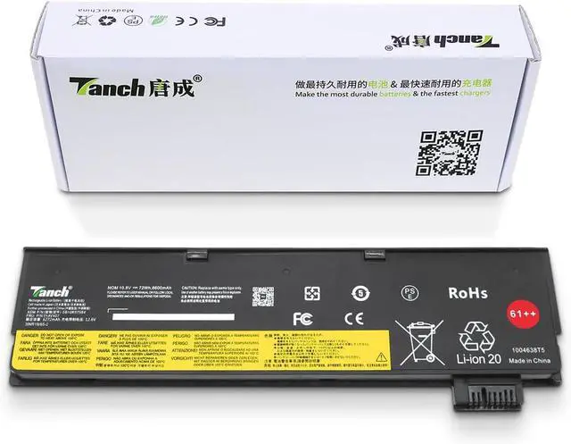 Main image of SB10K97584 01AV452 SB10K97585 Laptop Battery for Lenovo Thinkpad T580 T480 P52S 10.8V or 11.25V 6700mAh/72Wh