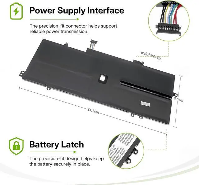 Alt view image 4 of 6 - Tanch L18L4P71 Laptop Battery for Thinkpad X1 Carbon 7th/8th Yoga 4th/5th
