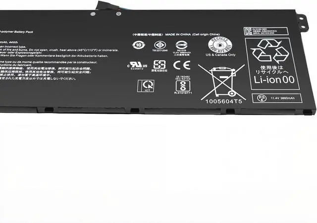 Alt view image 5 of 6 - Tanch Genuine AP18C4K KT.00304.012 Laptop Battery Replacement for Acer Aspire 5 A515-54G-54QQ A515-54G-52T9 Aspire 3 A315-54 Spin 3 SP313-51N-3555 3 SP313-51N-71U4 3 SP313-51N-59YL11.4V 4200mAh 48Wh