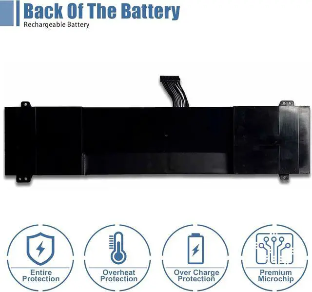 Alt view image 4 of 6 - GKIDT-03-17-3S2P-0 Laptop Battery Compatible with XPG Xenia 15 XMG Fusion 15 XFU15L19 GLIDK-00-15-3S2P-0 GKIDT-00-13-3S2P-0 11.4V 93.48Wh 8200mAh 6Cell