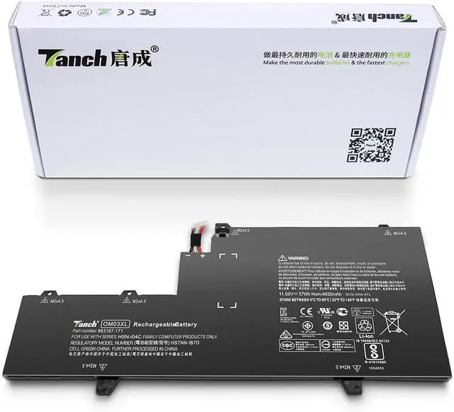 Main image of Tanch OM03XL Laptop Battery Replacement for HP Elitebook x360 1020 G2 11.55V 4935mAh 57W
