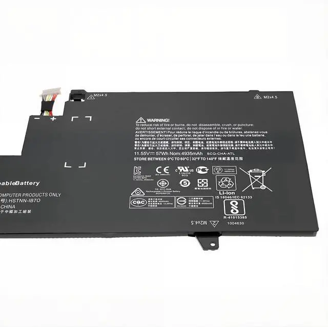 Alt view image 5 of 6 - Tanch OM03XL Laptop Battery Replacement for HP Elitebook x360 1020 G2 11.55V 4935mAh 57W