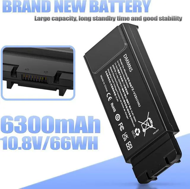 Alt view image 2 of 7 - FZ-VZSU1HU Laptop Battery for Panasonic Toughbook FZ-55