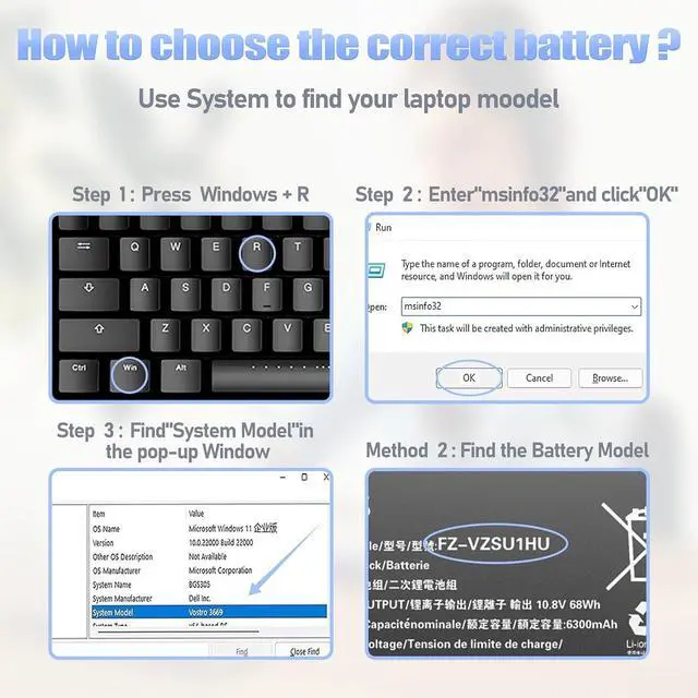 Alt view image 4 of 7 - FZ-VZSU1HU Laptop Battery for Panasonic Toughbook FZ-55