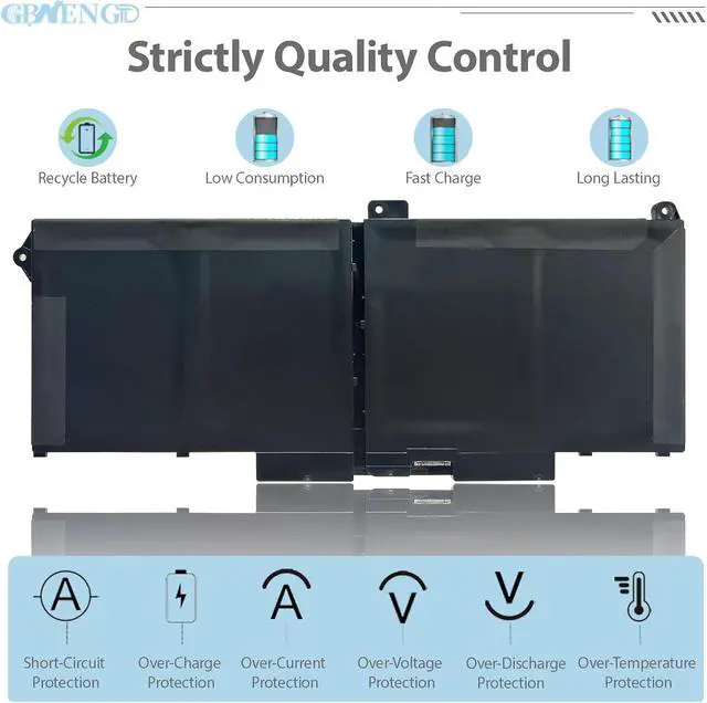 Alt view image 6 of 7 - RJ40G Battery Replacement for Dell Latitude 14 5420 15 5520 Precision 15 3560 P137G P137G001 P104F P104F001 P104F002 Series 01K2CF 075X16 WY9DX 0WK3F1 0M3KCN 005R42