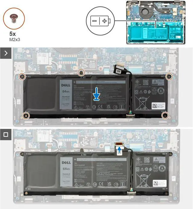 Alt view image 5 of 6 - DELL V6W33 15V 54Wh 4-Cell laptop Battery For Dell Latitude 3320 3330 3420 3520 3530 , Inspiron 3510 3511 3515 3520 3525 3530 5310 5320 5330 5410 5415 5418 5420 5425 5430 5435 5440 5445 5510 5515