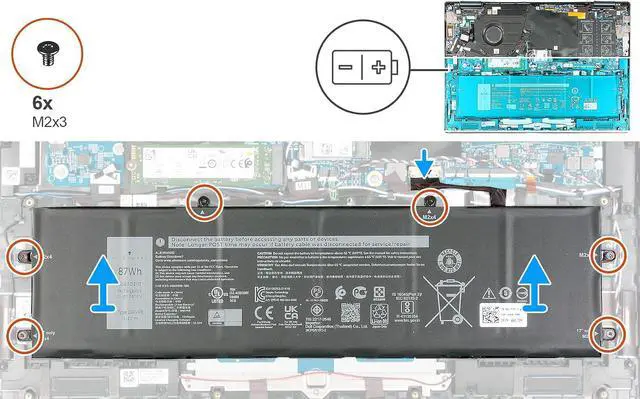 Alt view image 6 of 6 - DELL V6W33 15V 54Wh 4-Cell laptop Battery For Dell Latitude 3320 3330 3420 3520 3530 , Inspiron 3510 3511 3515 3520 3525 3530 5310 5320 5330 5410 5415 5418 5420 5425 5430 5435 5440 5445 5510 5515