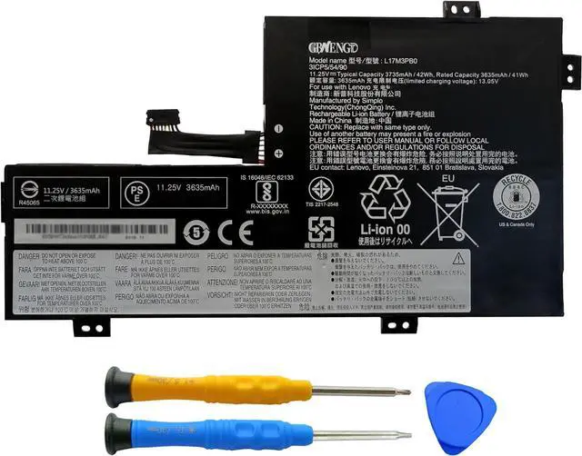 Main image of L17M3PB0 Laptop Battery Replacement for Lenovo 100E 300E 2nd 500E Chromebook 1st 2nd Gen C340-11 S340-14 Ideapad Flex 3 CB-11IGL05 100e-81 300e-81 L18D3PG1 L17C3PG0 L17L3PB0