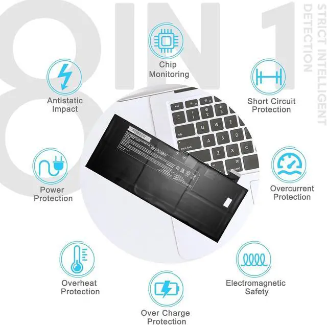 Alt view image 5 of 7 - L140BAT-4 Laptop Battery Replacement for CLEVO L140CU L141CU L140MU L141MU for Clevo Schenker VIA 14 Wooking Jiasha ST Pro 7.7V 73Wh