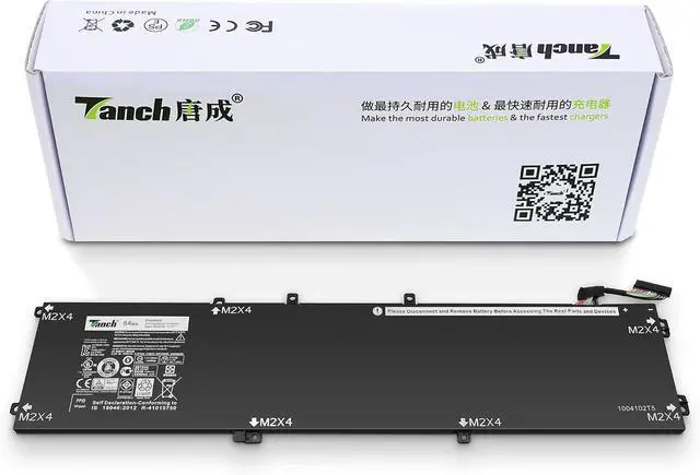 Main image of Tanch Laptop Battery 6J3VQF2 4GVGH 1P6KD Replacement for Dell XPS 15 9550 Precision 5510 11.1V 7600mAh 84Wh