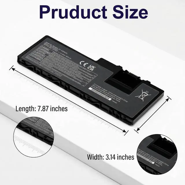 Alt view image 5 of 6 - CF-VZSU0QW Battery Replacement for Panasonic Toughbook CF-20 & Toughpad FZ-A2 CF-VEK20 Series, CF-20A0205NG FZ-A2A203CA3, Fits CF-VZSU0QJS CF-VZSU0QK CF-VZSU0QQ CF-VZSU0QR