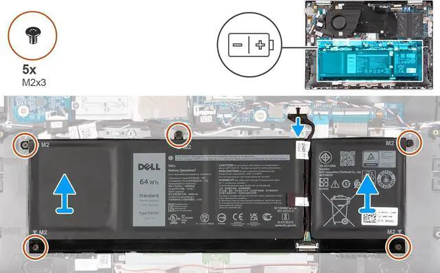 Alt view image 6 of 7 - DELL V6W33 15V 54Wh 4-Cell Battery For Dell Latitude 3320 3330 3420 3520 3530 3445 5430 Vostro 3510 3511 3515 3520 3525 5310 5320 3420 3425 3430 3435 5410 5415 5510 5515 5620 5625 5630 5635 5640