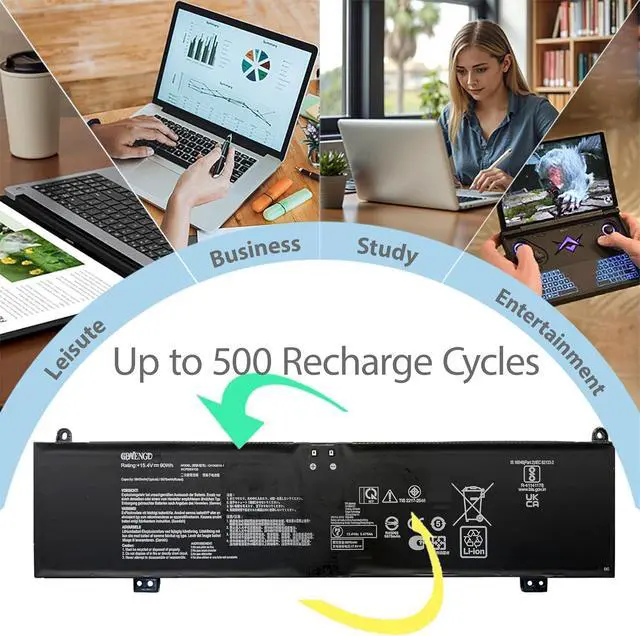 Alt view image 7 of 7 - C41N2013 C41N2013-1 Laptop Battery Replacement for Asus ROG Strix Scar 15 G533 Scar17 G733 G17 G713 G15 G513 Zephyrus M16 GU603 G15 GA503 TUF Gaming F15 FX507 A17 FA707 Series
