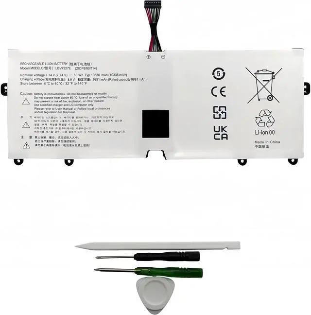Main image of LBV7227E Laptop Battery Replacement for LG Gram 15 2020 15Z90N 16 2021 16T90P 16ZD90P 16Z90P 2-in-1 17 2020 17Z90N 17 2021 TYPE-71M Fusion Splicer Battery