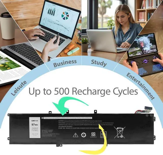 Alt view image 7 of 7 - 4K1VM Battery Replacement for Dell Inspiron 7700 7500 7501 Precision 5540 vostro 7500 g7 17 7700 XPS 15 9560 9570 7590 Precision 5520 5530 5540 Series W62W6 9TM7D XYCW0 NYD3W
