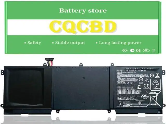 Main image of CQCQ C32N1340 Battery for Asus Zenbook NX500J NX500 NX500JK NX500JK-DR018H Ultrabook Series Laptop (11.4V 96Wh/8200mAh)
