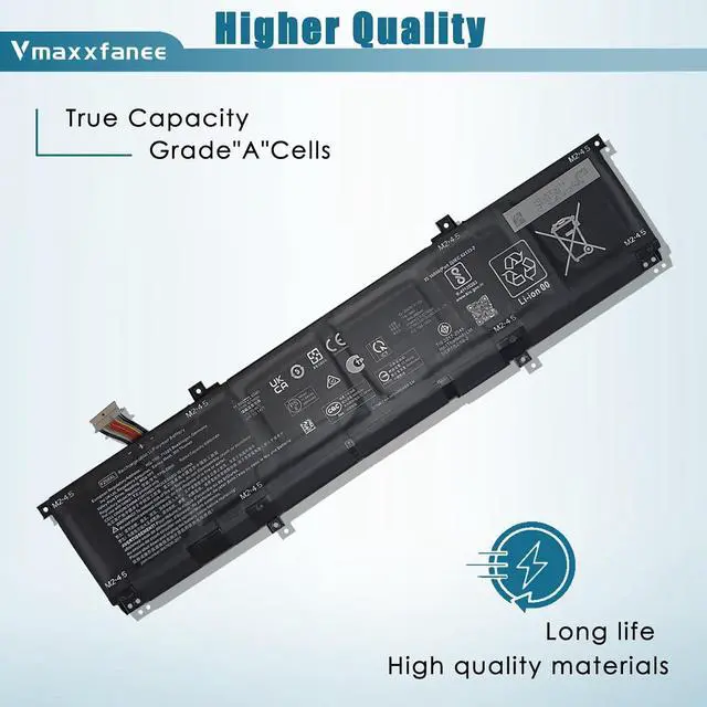 Alt view image 3 of 7 - HP 83Wh FZ06XL Laptop Battery Replacement for HP Envy 16-H0000 16-h0000ne 16-h0001TX 16-h0000TX Spectre X360 2-in-1 16-F0000 Series M47636-2D1 TPD-DB01 M48025-005 FZ06083XL 6880mAh 11.58V