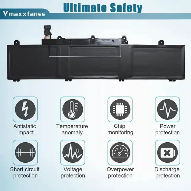 Alt view image 4 of 7 - 45Wh L19M3PD5 L19L3PD5 L19C3PD5 L19D3PD5 Laptop Battery Replacement for Lenovo ThinkPad E15 Gen 2/E15 Gen 3/E15 Gen 4/E14 Gen 2/E14 Gen 3/E14 Gen 4 Series L20L3PD4 L20M3PD4 L20C3PD4