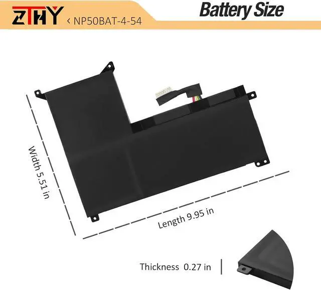 Alt view image 7 of 7 - 54Wh NP50BAT-4-54 Laptop Battery Replacement for Colorful X15 AT X15 XS22