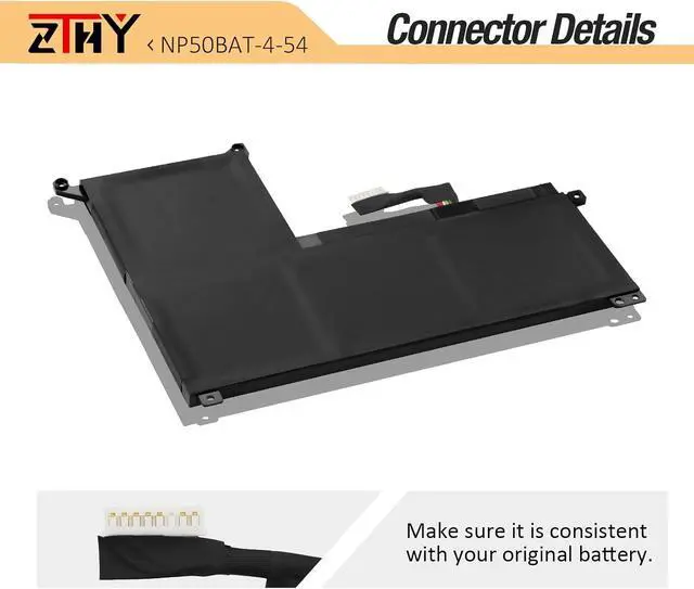 Alt view image 4 of 7 - 54Wh NP50BAT-4-54 Laptop Battery Replacement for Colorful X15 AT X15 XS22